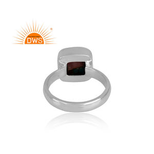 Square Cute Natural Copper Pink Opal Turquoise <b>Split</b> Band <b>Ring</b> 925 Sterling Statement <b>Ring</b> Jewelry Wholesaler - Product Image 4