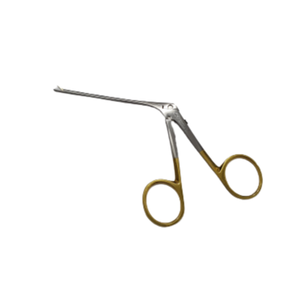 Tijeras Bellucci Micro de 3-1/2 Pulgadas, Instrumento Manual de Acero Inoxidable para Otorrinolaringología, Calidad Premium, Plateado+Dorado, Garantía de 5 Años - Product Image 1