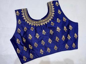 Katan indien Saree dernier concepteur tenue de fête mariage dames femmes porter Georgette soie broderie travail Sari avec chemisier vêtements - Product Image 6