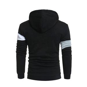 Sweat à capuche zippé léger pour homme, style colorblock, manches longues, thermique, pour la course à pied, taille push, 100% coton, colorblock - Product Image 2
