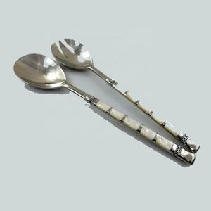 Adorable juego de utensilios para servir de acero inoxidable, fregona con mango de acero, juego para servir ensaladas para el hogar y la cocina - Product Image 6