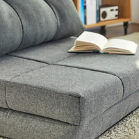 Canapé-lit convertible moderne de style européen en tissu, pliable, bas, une place, pour salon, entrée, mobilier de maison