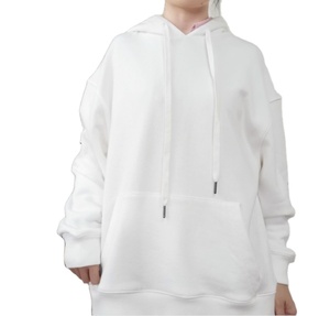 Vente en gros de sweat à capuche pour femme automne hiver 100% coton respirant avec poche et confortable col à capuche logo avant - Product Image 4