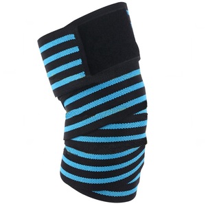 Emballages de genoux avec sangle pour homme et femme, accessoire de musculation, avec crochet et boucle qui soulève les genoux, pour la gymnastique - Product Image 1