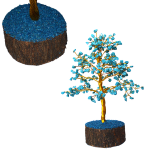 With Good Quality of Turquise 300chips Golden Wire <b>Tree</b> : Turquise 300chips Golden Wire <b>Tree</b> for Sale - Product Image 1