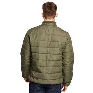 Veste matelassée imperméable et respirante pour homme, taille plus, col rabattu, rembourrage en coton, fermeture éclair, lavée - Product Image 2