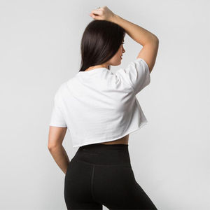 High Quality Fitness Crop Tee Graphic T Shirt Women Crop <b>Tops</b> T Shirts - Product Image 2
