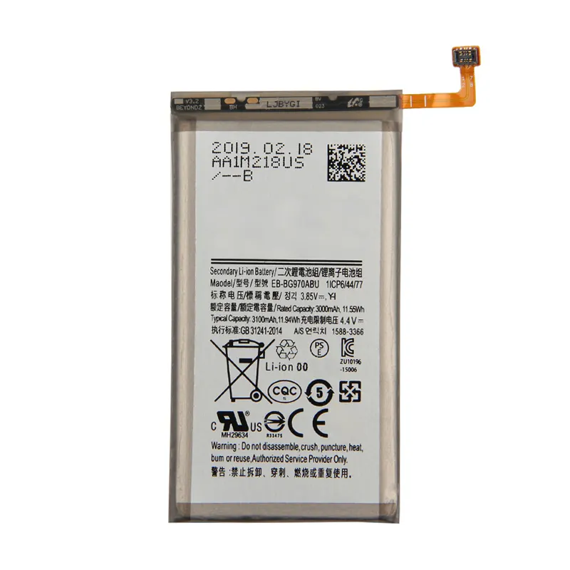 Factory battery EB-BG970ABU for Samsung Galaxy S10E S10 E SM-9700 G9700 original S10e battery 3100mAh
