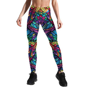 กางเกงโยคะสำหรับผู้หญิงแบบระเหิด,กางเกงเลกกิ้ง - Product Image 1