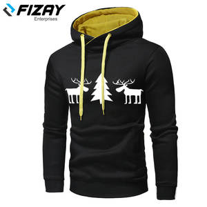 เสื้อฮู้ดสำหรับผู้ชายผ้าคอตตอนผ้าโพลีเอสเตอร์พิมพ์ลายตามสั่งสำหรับฤดูหนาว - Product Image 2