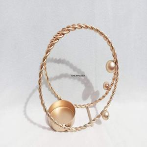 Bol à bougie en cire de conception antique standard de luxe fantaisie en métal coulé brut - Product Image 6