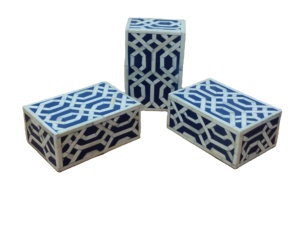 Meilleure qualité nouveauté boîte-cadeau en incrustation d'os boîte à chocolat Design moderne indien fait à la main prix usine incrustation d'os boîte à bijoux - Product Image 4