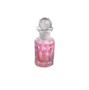 Cut Glass Perfume Bottles with Luster Finish Bottle For Perfume Indian Glass Art Ware Bottles