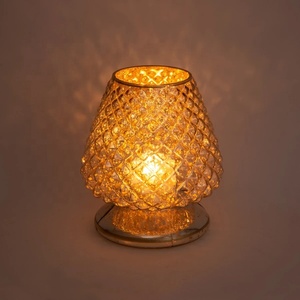 Mercury Embossed Glass <b>Tealight</b> <b>Holder</b> - Product Image 1