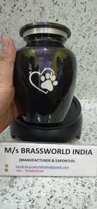 Urna de cremación de Mascota, suministros funerarios, fabricante y proveedor, de aluminio blanco pintado a mano - Product Image 4