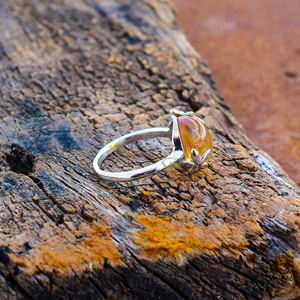 ชุดแหวนปาร์ตี้ทันสมัยสีเงินสเตอร์ลิง925อัญมณีสีเหลืองมะนาวธรรมชาติที่สวยงาม - Product Image 3