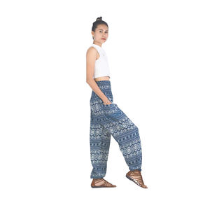 กางเกงฮาเร็มของผู้หญิงลายแถบรัดเสื้อผ้า napat PP0004สีเขียว020049 01พร้อมส่ง - Product Image 2