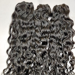 Meilleures extensions de cheveux bouclés indiens naturels 100% de haute qualité non traités alignement de trame unique longue durée couleur naturelle lisse - Product Image 1