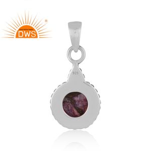 Best Quality 2026 Oxidized Sterling Silver Natural Mojave Copper <b>Purple</b> Oyster Turquoise Gemstone For Women Jewelry Manufacturer - Product Image 3