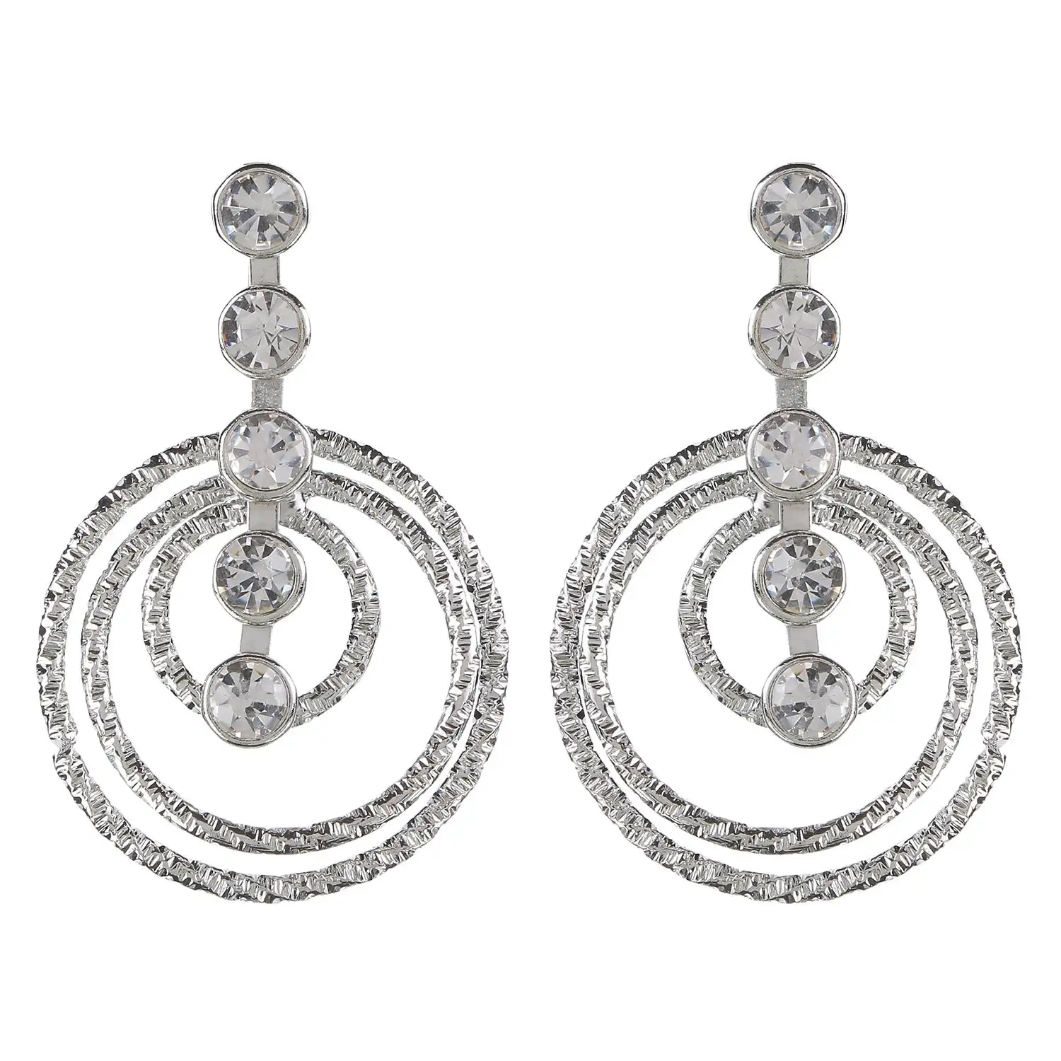 Indian Wholesale Jewelry Oxidized Boho Vintage Crystal Jewellery Dangle Earrings Set Indian Jewelry Manufacturers
