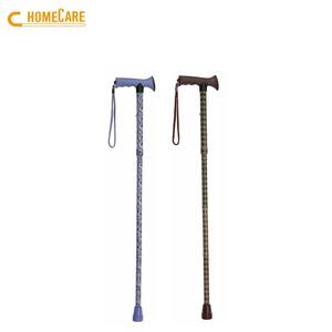 Bastón Plegable Ajustable con Punta de Goma OEM al por Mayor, Ligero, con Mango en T Elegante, Capacidad de 250 LBS, para Montañismo - Product Image 2