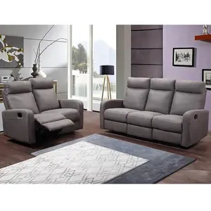 Muebles ajustables para sala de estar, conjunto reclinable de tela de terciopelo eléctrico, el mejor amor, 6 asientos, listo para mover