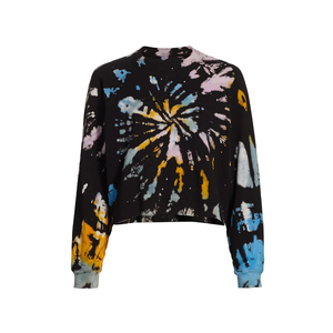 Gran oferta, sudaderas con estampado de tinte de corbata multicolor por encargo para mujer, el mejor Material para invierno con logotipo frontal - Product Image 1
