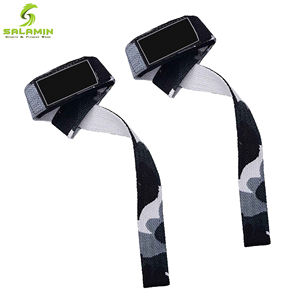 Barra de mano de levantamiento de pesas de neopreno, soporte de muñeca, agarre de ayuda, correas de levantamiento de pesas con estampado de camuflaje - Product Image 2