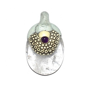 Cristal Cuarzo Colgantes tibetanos cristal punto colgante - Product Image 1
