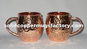 Premium Fancy Vintage Hot Copper Mug with Brass <b>Handle</b> and Hammered Finished for Parties Weddings and <b>bar</b> Usage Capacity 250ML - Product Image 5