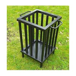 Soporte para Leños de Hierro Forjado de Color Negro, Soporte para Leños de Chimenea Redondo de Alta Calidad para Decoración de Jardín - Product Image 2