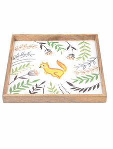 Plateau de service en bois fait à la main avec la meilleure finition imprimée pour la nourriture et les boissons servant plusieurs modèles disponibles - Product Image 3