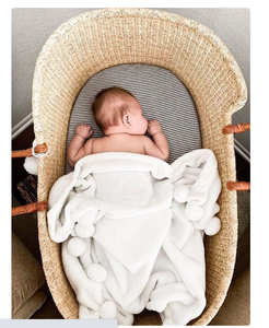 Sábana de bebé orgánico con estampado personalizado - Product Image 1