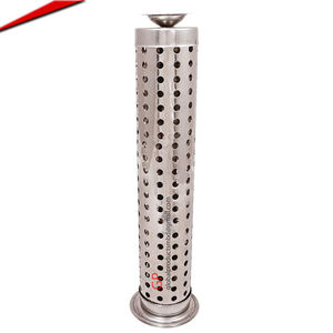 Quemador Vertical de incienso, Torre chapada en plata de latón de lujo - Product Image 5