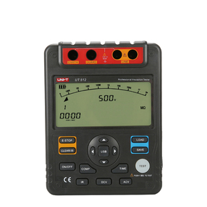 Probador <span class=keywords><strong>de</strong></span> resistencia <span class=keywords><strong>de</strong></span> aislamiento UT512, almacenamiento <span class=keywords><strong>de</strong></span> datos PI/DAR, interfaz USB, LCD, relación - Product Image 3