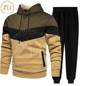 Chándal de invierno para hombre más vendido con logotipo personalizado último diseño ropa de dos piezas de talla grande - Product Image 5