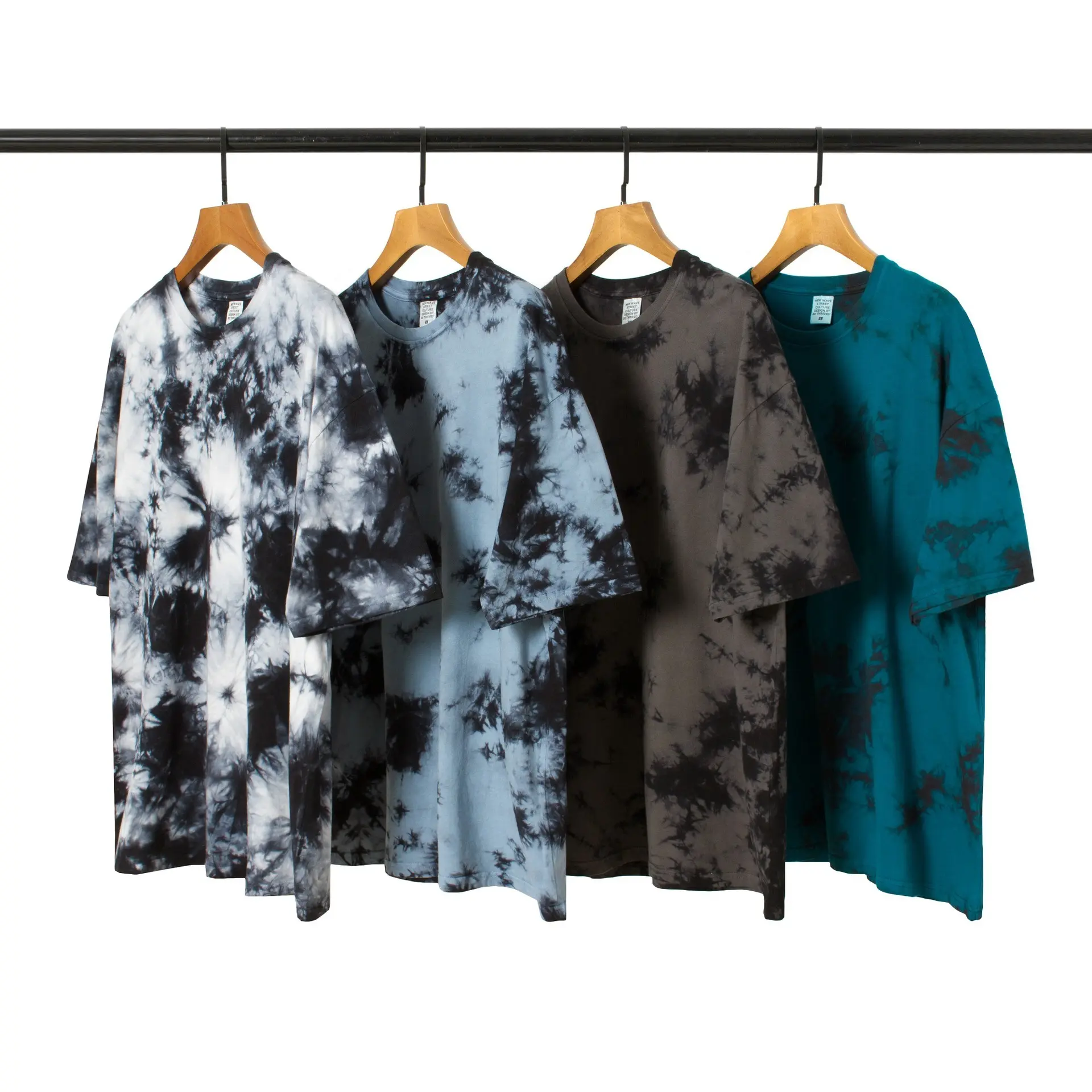 Best quality custom design Hot selling tie-dye t-shirt 95%polyester 5%spandex dye tie shirts