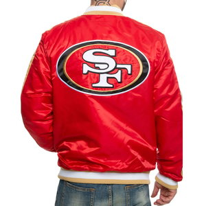 Custom Made Polyester/Cotton Satin Varsity Baseball Jacket Wholesale Waterproof Eco-Friendly <b>Winter</b> Cheap Price - Product Image 6
