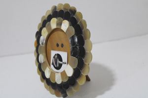 กรอบรูปฮอร์นในฮอร์นควายธรรมชาติและรูปทรงกลมสำหรับตกแต่งบ้านและสำนักงานผู้ผลิตจาก tradnary sambhal - Product Image 3