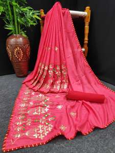 Nouveau choisi Party Wear Saree imprimé numérique avec chemisier pièce femmes indiennes portent pas cher bas prix en gros Surat Alphanumero - Product Image 5