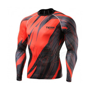 Offre Spéciale MMA Rush Garde Custom Made Simple Plaine Solide Blanc Couleur BJJ Rash Guard - Product Image 3