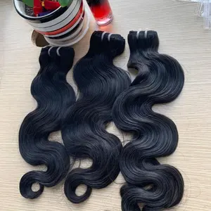 Extensiones de Cabello 100% humano, pelo virgen sin procesar, ondulado, precio de fábrica