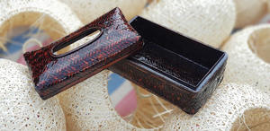 Vietnamita aceite pintado caja-caja de papel tisú de cestas de almacenamiento de - Product Image 6