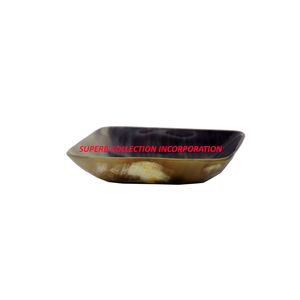 Square Shape Buffalo Horn Fruits Serving Bowl Handmade Fancy Design Hot Selling and High Quality - Product Image 2