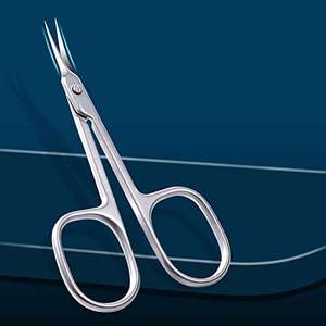 Ciseaux à cuticules incurvés très pointus professionnels ciseaux à pointe fine polyvalents pour les instruments de soins de beauté - Product Image 6