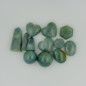 หินควอตซ์บริสุทธิ์บริสุทธิ์เจ็ดเม็ดอัญมณีตัดทรงหลวมรูปหัวใจพลอยอะความารีนธรรมชาติคุณภาพสูงขายส่งจำนวนมาก - Product Image 3