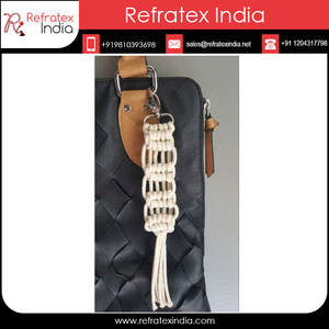 Porte-clés pour sac en coton macramé, porte-clés pour sac Dcore - Product Image 5