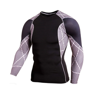 Venta al por mayor de manga larga de sublimación Rash Guard impreso camisa deportiva - Product Image 4
