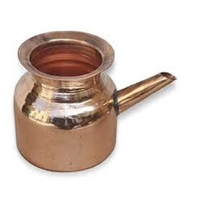 Premium quality Copper Designer Lota Pot for Poojan Worship for Temple Home - Product Image 1