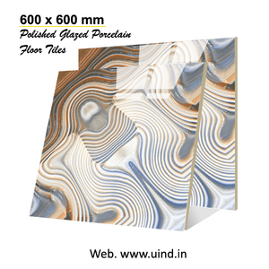 Precio asequible Producto 600x600mm de exportador indio Azulejos de porcelana esmaltada pulida United Industries - Product Image 6